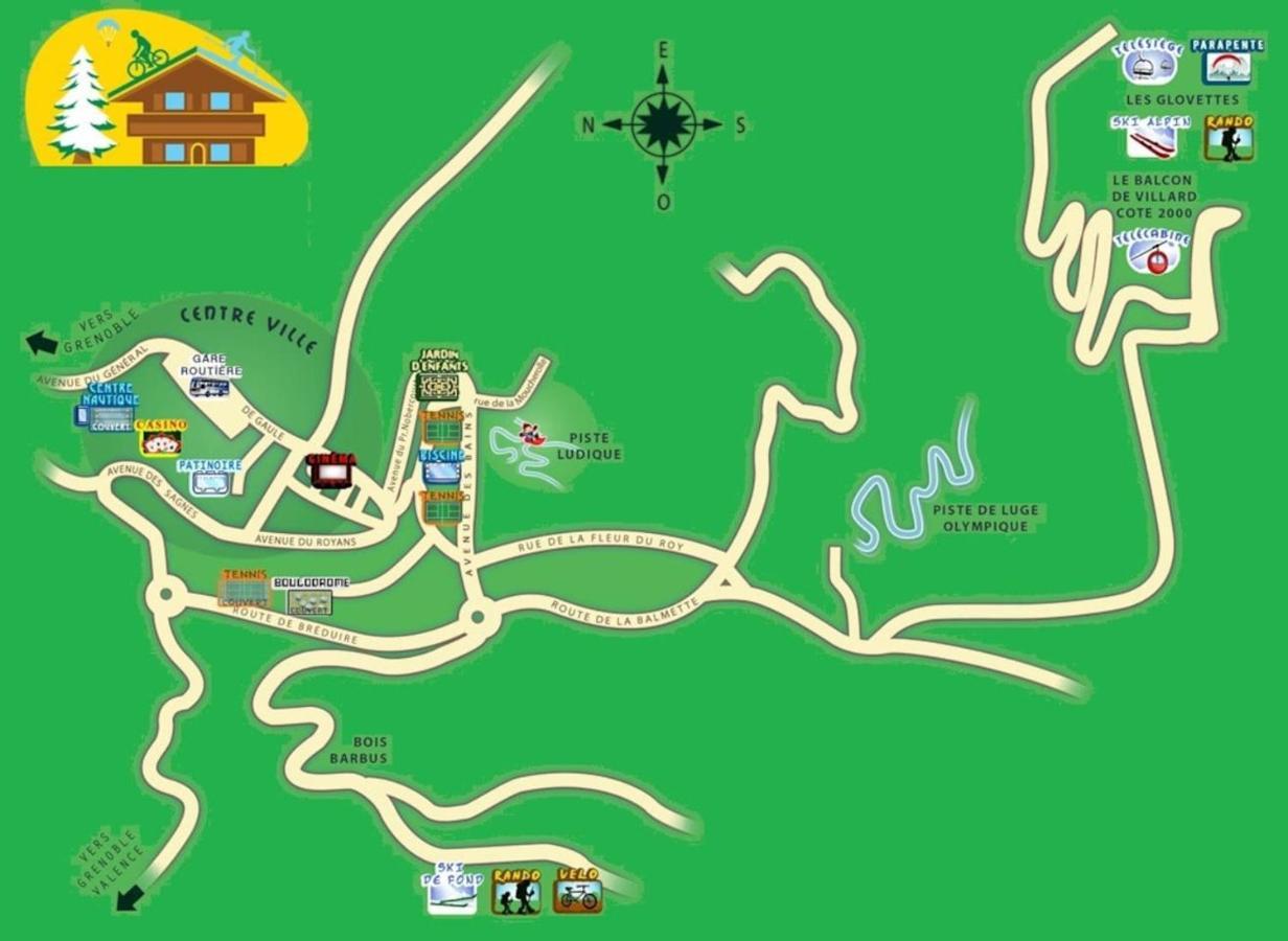 Studio Chaleureux Aux Pieds Des Pistes De Ski Des Glovettes Villard-de-Lans Kültér fotó